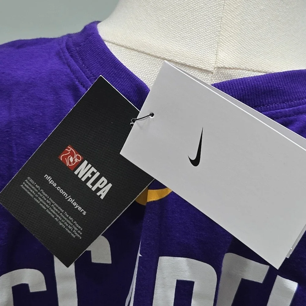 Nike Minnesota Vikings #9 McCarthy T‎ Shirt Mens M Purple NFL Football NWT